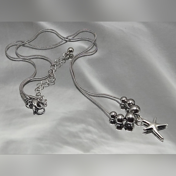 Silver Starfish Jewelry Set - Picture 11 of 12